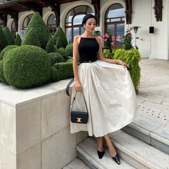 ZARA RUFFLY WAIST SKIRT ZW COLLECTION - Picture 5 of 11